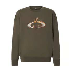 PÁNSKÁ MIKINA - OAKLEY MTL SOLAR RAIL CREW SWEATSHIRT - NEW DARK BRUSH FOA406178-86L-XL