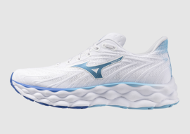 DÁMSKÉ BĚŽECKÉ BOTY - MIZUNO WAVE SKY 8 / White/Laser Blue/Mugen Blue / J1GD240221_42.0/8.0