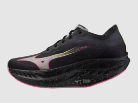 BĚŽECKÉ BOTY - MIZUNO WAVE REBELLION PRO 2 / Black/Silver/Pink Tetra / U1GD241752_42.0/8.0