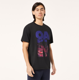 PÁNSKÉ TRIČKO - OAKLEY ENHANCE QDEVO SS TEE ICON 3.0 BLACKOUT FOA406335-02E-L