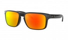 OCHRANNÉ SLUNEČNÍ BRÝLE S POLARIZACÍ - OAKLEY HOLBROOK - POLISHED BLACK / PRIZM RUBY POLARIZED - OO9102-F155